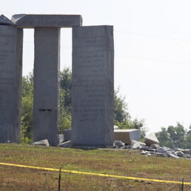 A Georgia monument, seen by some as satanic, was damaged from a predawn explosion