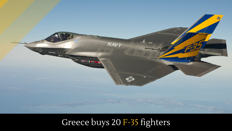 GREECE BUYS 20 F-35 Fighters
